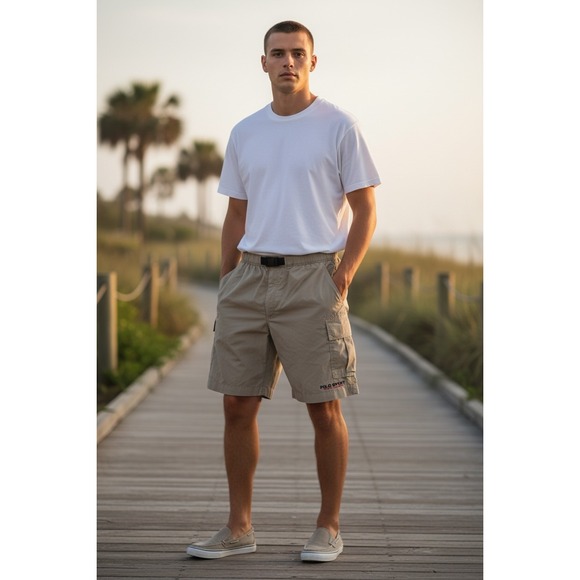 Polo Ralph Lauren Other - Vintage 90s Mens M EUC POLO SPORT RALPH LAUREN 7" Water Repellent Hiking Shorts